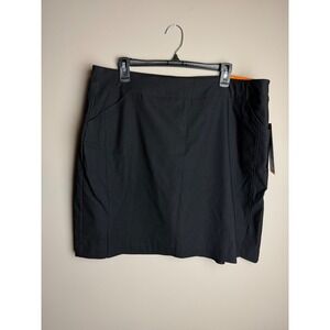 S.C. & Co. Women XXL Black Tummy Control Skort Active Skirt Pockets Pull On NEW
